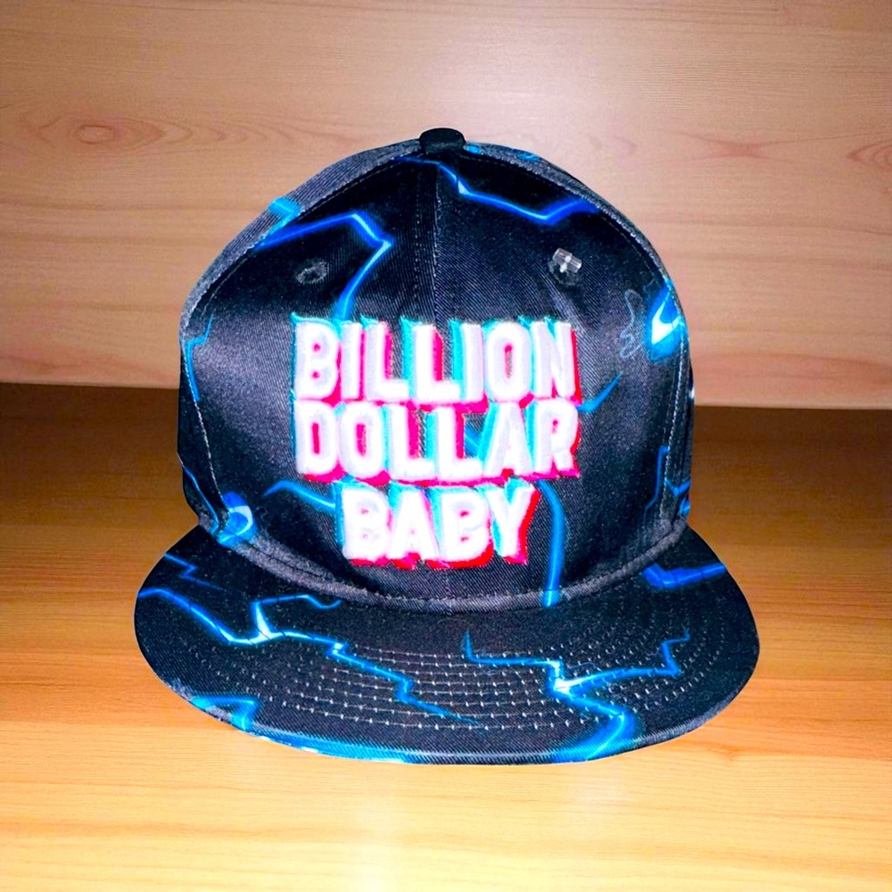 Men NWT Billion Dollar Baby Genuine SnapBack Hat Lightening Dababy Rapper